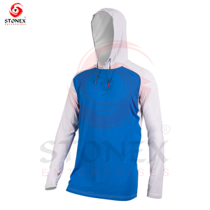 เสื้อฮู้ดตกปลาพิมพ์โลโก้ตามสั่ง สีตามสั่ง ระบายอากาศได้ดี สำหรับผู้ชาย - Product Image 5