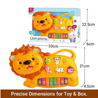 Children Learning Education Lion Music Piano Electronic Keyboard Organ Musical Instrument Toys Kids