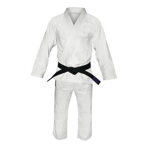 Conjuntos de uniformes de artes marciales al por mayor de alta calidad, uniformes de Jiujitsu y Karate blancos de poliéster elástico/algodón para adultos Unisex - Product Image 1
