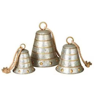 Campana de Navidad con acabado antiguo más vendida, accesorios festivos, campanas de Metal colgantes - Product Image 6