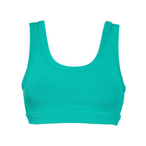 Soutien-gorge de sport pour femme en tissu respirant tricoté à compression, maintien élevé, parfait pour les entraînements de haute intensité et les exercices quotidiens - Product Image 1