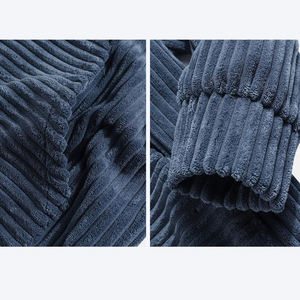 แจ็กเก็ตมีฮู้ดผ้าลูกฟูกสำหรับผู้ชายปักโลโก้สำหรับฤดูหนาว - Product Image 4