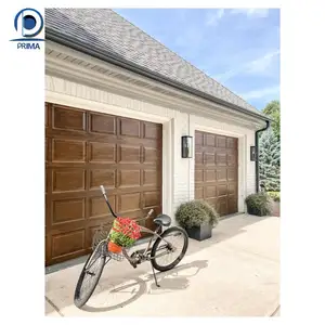 דלתות המוסך באופן מותאם אישית חשמלי לדלתות מוסך זכוכית מתקפל מודרני
