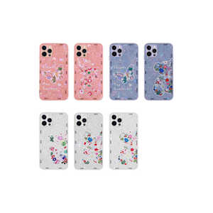 Coque de protection en silicone TPU rigide à motif de fleurs lilas pour iPhone 13 Pro, étui de téléphone portable mignon - Product Image 2