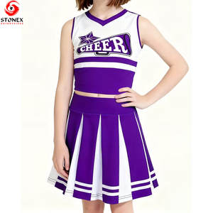 Uniformes de Animadora Únicos de Alta Calidad, Tallas Grandes, Precio de Fábrica, Impresión Digital, Colores y Tallas Personalizadas, 100% - Product Image 3