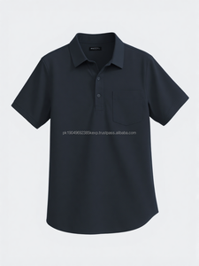 Camisas Personalizadas de Marca Privada para Hombre, Manga Corta, Tejido de Punto, Secado Rápido, Algodón/Poliéster, Servicio ODM OEM, Impresión de Logotipo - Product Image 2