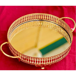 Gold Metal Tray Attractive Design Tabletop Decorative Tray in Reasonable Price <b>for</b> Hot <b>Sale</b> From Manufactures and Suppliers - Product Image 6