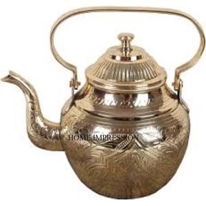 Matériau de qualité supérieure en laiton plaqué or le plus fantaisie Unique Vintage Designer théières approvisionnement vente en gros en vrac - Product Image 1