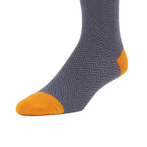 Chaussettes décontractées pour hommes de haute qualité, respirantes, antibactériennes, en élasthanne/nylon, avec logo personnalisé, séchage rapide - Product Image 2