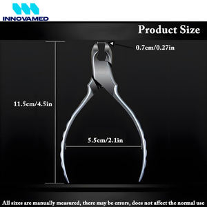 Pince à ongles portable en acier de grande taille pour ongles incarnés, ongles épais, doigts et orteils, podologie, soin des ongles, rainures des ongles, ongles incarnés, ongles épais - Product Image 2