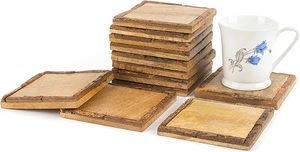 Juego de Posavasos de Madera Hechos a Mano de Alta Calidad, Posavasos para Bebidas Estilo Bohemio, Diseño Personalizado Ecológico para Cafetería - Product Image 5