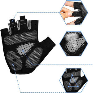 Gants de cyclisme respirants de conception 2025 du fabricant, gants de course personnalisés avec logo, gants de cyclisme demi-doigts à vendre - Product Image 5