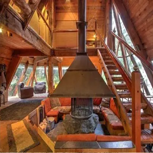 Panel sándwich de cabaña de troncos moderno impermeable bosque hogar Hotel Resort Villa prefabricado sala de estar dormitorio baño nuevo diseño - Product Image 4