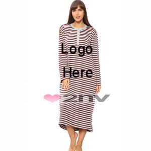 Camisones azules para mujer con logotipo personalizable de alta calidad para verano, exportación directa desde Bangladesh - Product Image 1