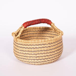 Paniers de bolga en jonc de mer faits à la main organisateur de décor africain à vendre panier d'herbe de mer écologique - Product Image 1