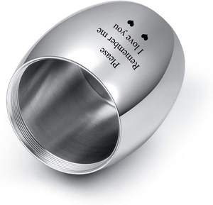 Engraving Small <b>Keepsake</b> Urns for Ashes Mini Cremation Urns for Ashes Stainless Steel <b>Memorial</b> Ashes Holder Decorative <b>Keepsake</b> - Product Image 3
