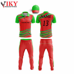 Cricket Uniform Highest Quality Multi Color Team Wear OEM Service New Arrival Sublimation Cricket Uniform - Product Image 3