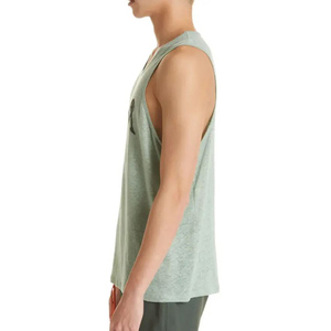 Wholesale Price Custom Logo Exercise Gym Tank Top Bodybuilding 100% Cotton <b>Men's</b> <b>Vest</b> Sports Tank Top <b>Stringer</b> - Product Image 4