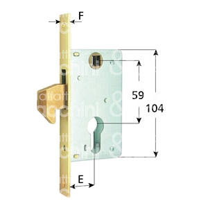 ล็อคร่องพร้อมตะขอยื่นออกมาและรูปทรงกระบอกรวมอยู่ด้วย - Product Image 1