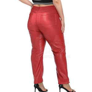 Pantalones de Cuero para Mujer, Corte Recto y Ajustado, Precio al por Mayor, Nuevo Estilo, Alta Calidad, 2025 - Product Image 3