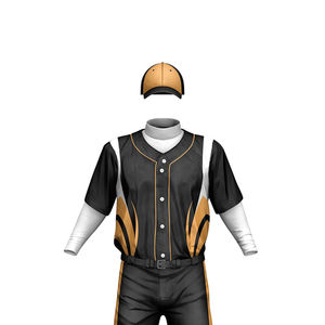 Uniforme de béisbol unisex de tela de poliéster 100% nuevo diseño del OEM del mejor precio - Product Image 4