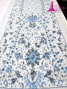 Fabricante y proveedor de red de tela bordada con cuentas 3D de calidad superior - Product Image 2