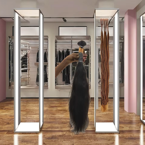 Usine en gros 100% naturel vierge humain Remy extension de cheveux brut non transformé en vrac cuticule cheveux alignés pour le tressage - Product Image 1