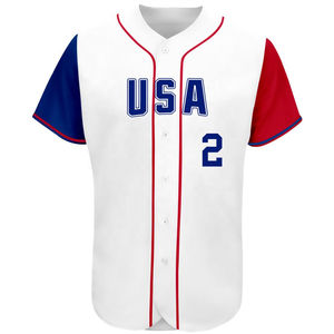 Camisetas de Béisbol/Sóftbol para Adultos, Tallas Grandes, Personalizadas con Nombre de Equipo, Transpirables, de Secado Rápido, Antibacterianas, de Poliéster, con Botones, Cómodas - Product Image 2