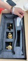 Kit de Robinetterie de Douche 3 Voies en Laiton Brut de Qualité Supérieure pour Hôtels, Appartements, Projets, Maisons, Villas Familiales, Suites et Bureaux