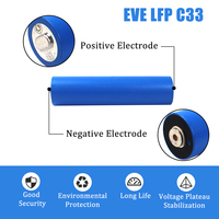 Batterie LiFePO4 pour C33 3.2V 15Ah 33140 3C Cylindrique, autonomie 4000 cycles, OEM DIY pour autoradio et trottinette électrique