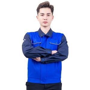 Uniformes de trabajo para hombres de alta calidad, diseño de mono transpirable, envoltura industrial de alta calidad, fabricante de Vietnam, caja de cartón almacenada - Product Image 1