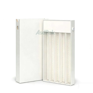 Boîte en carton noir et blanc mince de 145 mm, bouton-poussoir, pré-emballage, boîte à rouleaux, imperméable, écologique, papier d'art - Product Image 1