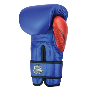 Guantes de Boxeo Profesionales de Cuero Metálico de Doble Color Hechos a Medida, Guantes de Entrenamiento y Sparring para Kickboxing, Guantes Antihumedad - Product Image 5