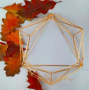 Modern Style <b>Wreath</b> in Handmade Black Coated Iron Wire With Elegant Design Perfect for <b>Christmas</b> Front <b>Door</b> Decoration - Product Image 4