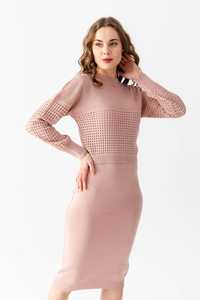 ชุดเสื้อถักสองชิ้นสำหรับผู้หญิง สไตล์เสื้อแขนยาวพร้อมเดรสสายเดี่ยว ใส่สบาย เหมาะสำหรับใส่ทำงานหรือใส่ในชีวิตประจำวัน - Product Image 3