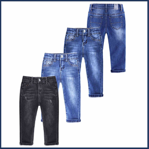 กางเกงเด็กผู้ชาย 2025 กางเกงยีนส์เด็ก กางเกงยีนส์เด็กเล็ก ผ้าเดนิมยืด เสื้อผ้าเด็ก กางเกงขายาวเด็ก สำหรับเด็กอายุ 3 ถึง 12 ปี คุณภาพสูง ผลิตตามสั่งสำหรับผู้ชาย - Product Image 4