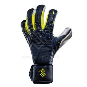 Gants de gardien de but de football professionnels de haute qualité, nouveau design, avec latex antidérapant, fermeture à boucle et crochet, protection des doigts pour hommes - Product Image 3
