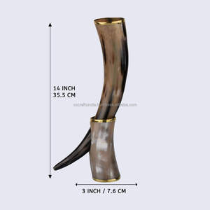 Jarra vikinga de cuerno de búfalo hecha artesanalmente, taza artesanal rústica perfecta para beber bebidas frías o calientes y mejorar las vacaciones - Product Image 5