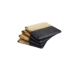 ที่รองแก้วไม้ทำด้วยมือทำจากไม้เรซิ่นที่รองแก้วที่ทันสมัย - Product Image 6