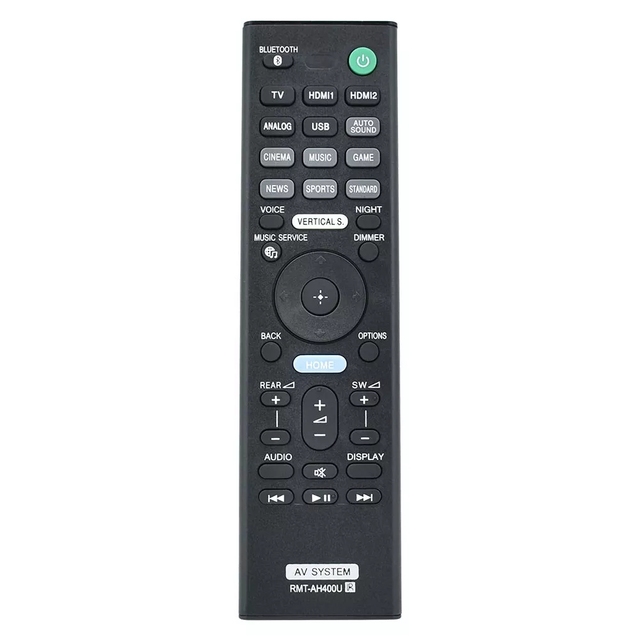 New RMT-AH400U Remote Control for Sony Sound Bar HT-Z9F SA-WZF9 SA-Z9F HTZ9F