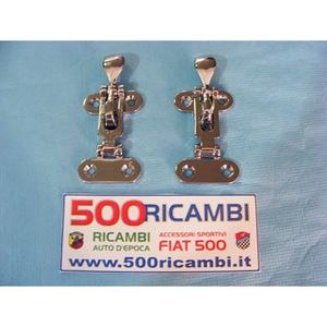 Serrature Cromate in Metallo per Porte Fiat 500 & 126 Delta Cozza COFANO ANTERIORE MOTORE POSTERIORE - Product Image 1