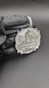 Colgante Clásico de Lujo Iced Out de Plata 925 con Diamantes de Moissanita VVS Brillantes, Estilo Hip Hop, para Uso Unisex - Product Image 6