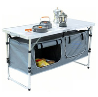 Table pliante de camping portable facile à installer pour l'extérieur