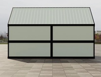 Maisons conteneurs pliantes préfabriquées 20 pieds, dépliables rapidement, en kit plat, portables et modulaires, pour le camping et les petites habitations