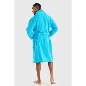 Be-0157-Tu Peignoir 100% coton turquoise - TURQUOISE - Product Image 4