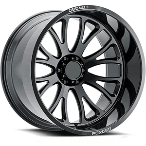 Rines Forjados Negros Cóncavos Profundos de 22, 24, 26 y 28 Pulgadas para GMC Sierra 2500/3500 HD, <span class=keywords><strong>Hummer</strong></span> <span class=keywords><strong>H2</strong></span>, Estilo H, Todoterreno, 8x170 - Product Image 5