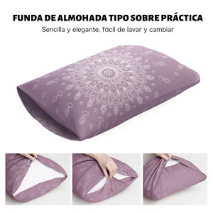 Juego de Funda Nórdica con Cierre y Funda de Almohada, 100% Poliéster Tejido, Diseño Geométrico Moderno, Suave y Transpirable para un Sueño Reparador, Uso Doméstico - Product Image 3