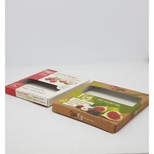 Boîtes d'emballage alimentaire personnalisées avec fenêtre, pliage, gaufrage, revêtement UV et laminage mat, carton ivoire recyclable - Product Image 4