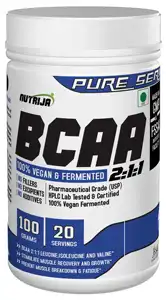 BCAA Fermenté & Vegan-Zéro Carb, Sans Remplissage-1Kg | Récupération musculaire, croissance & endurance (Orange Tangy)