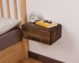 Stylish <b>Floating</b> Wooden Nightstand with <b>Drawer</b> Handmade Modern Storage Nighttable for Bedroom and Living Room Decor - Product Image 5